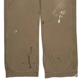 Carhartt Carpenter Trousers - 33W 32L Khaki Cotton