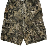 Faded Glory Camo Cargo Shorts - 30W 10L Green Cotton
