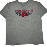 Ralph Lauren T-Shirt - XL Grey Cotton Blend