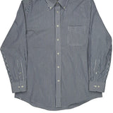 Ralph Lauren Striped Shirt - Large Blue Cotton