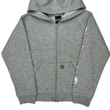 Age 7 Carhartt Hoodie - XS Grey Cotton Blend
