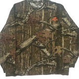 Mossy Oak Long Sleeve T-Shirt - 2XL Brown Cotton Blend