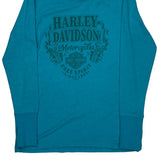 Scorpion Harley-Davidson Chandler, Arizona Harley Davidson Long Sleeve T-Shirt - Small Blue Cotton