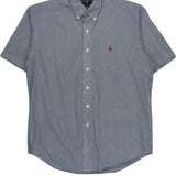 Blake Shirt Ralph Lauren Checked Short Sleeve Shirt - Medium Blue Cotton