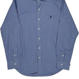 Polo By Ralph Lauren Checked Shirt - Medium Blue Cotton
