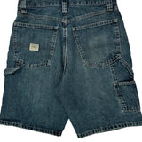 Wrangler Carpenter Shorts - 32W 10L Dark Wash Cotton
