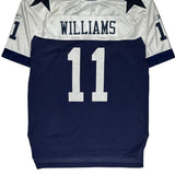 Dallas Cowboys Reebok #11 Williams Football Jersey - Large Blue Nylon