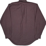 Ralph Lauren Checked Shirt - Medium Burgundy Cotton