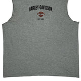 Harley Davidson Graphic Vest - XL Grey Cotton