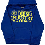 Age 4 Diesel Hoodie - XS Blue Cotton