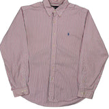 Ralph Lauren Striped Shirt - XL Red Cotton