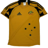 Age 12 Adidas Cricket Australia Football Shirt - Medium Yellow Polyester