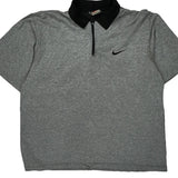 Nike Polo Shirt - Large Black Cotton