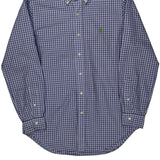 Ralph Lauren Checked Shirt - Medium White Cotton