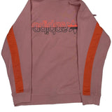 Trefoil Logo Adidas Graphic Hoodie - Small Orange Cotton