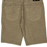 Levis Denim Shorts - 36W 11L Beige Cotton
