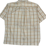 Tommy Hilfiger Checked Short Sleeve Shirt - Large Yellow Cotton