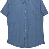 Polo By Ralph Lauren Short Sleeve Shirt - Medium Blue Cotton