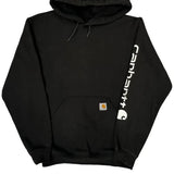 Carhartt Spellout Hoodie - Small Black Cotton