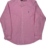 Ralph Lauren Checked Shirt - XL Pink Cotton