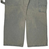 Unique Graphic Design On Pockets Unbranded Hip Hop Carpenter Pants - 36W 29L Gray Cotton