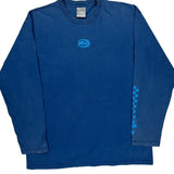 Made In USA Nike Graphic Long Sleeve T-Shirt - Large Blue Cotton