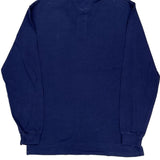 Polo By Ralph Lauren Long Sleeve Polo Shirt - Large Blue Cotton