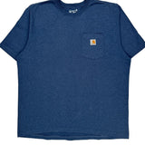Carhartt T-Shirt - XL Blue Cotton
