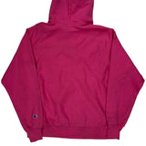 Reverse Weave Champion Spellout Hoodie - Medium Pink Cotton