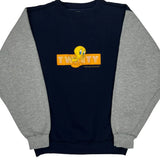 Tweety Looney Tunes Cartoon Sweatshirt - Large Gray Cotton