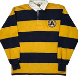 American Classic Barbarian Striped Rugby Shirt - Medium Navy Cotton