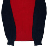 Nautica Striped 1/4 Zip - Medium Navy Cotton