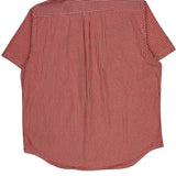 Lacoste Checked Short Sleeve Shirt - 2XL Red Cotton