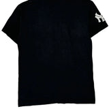 Baseball Hanes Single Stitch T-Shirt - Medium Black Cotton