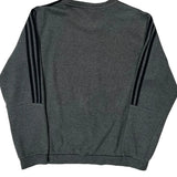 Adidas Sweatshirt - Large Gray Cotton Blend