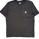 Carhartt T-Shirt - Large Gray Cotton
