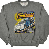 Racing Jerzees Graphic Sweatshirt - 2XL Gray Polyester Blend