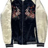 Charlotte Russe Bomber Jacket - Medium Navy Polyester