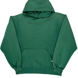 Soft Fade Made In USA Russell Athletic Hoodie - Large Green Cotton