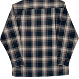Dickies Checked Flannel Shirt - Medium Brown Cotton Blend