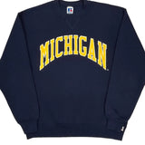 Made In USA Russell Athletic College Sweatshirt - XL Navy Cotton