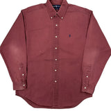 Blaire Ralph Lauren Shirt - Medium Burgundy Cotton
