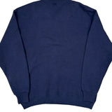 Blank Unbranded Sweatshirt - Large Navy Cotton Blend