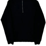 Armani Exchange 1/4 Zip - Large Black Wool