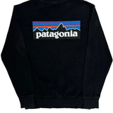 Patagonia Long Sleeve T-Shirt - Medium Black Cotton