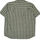 Carhartt Checked Short Sleeve Shirt - XL Green Cotton