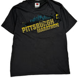 Pittsburgh Marathon Nike Graphic T-Shirt - Large Black Cotton