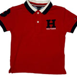 Age 2 Tommy Hilfiger Polo Shirt - 3XS Red Cotton