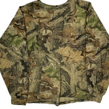 Advantage Camo Long Sleeve T-Shirt - XL Green Cotton