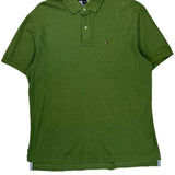 Tommy Hilfiger Polo Shirt - Large Green Cotton